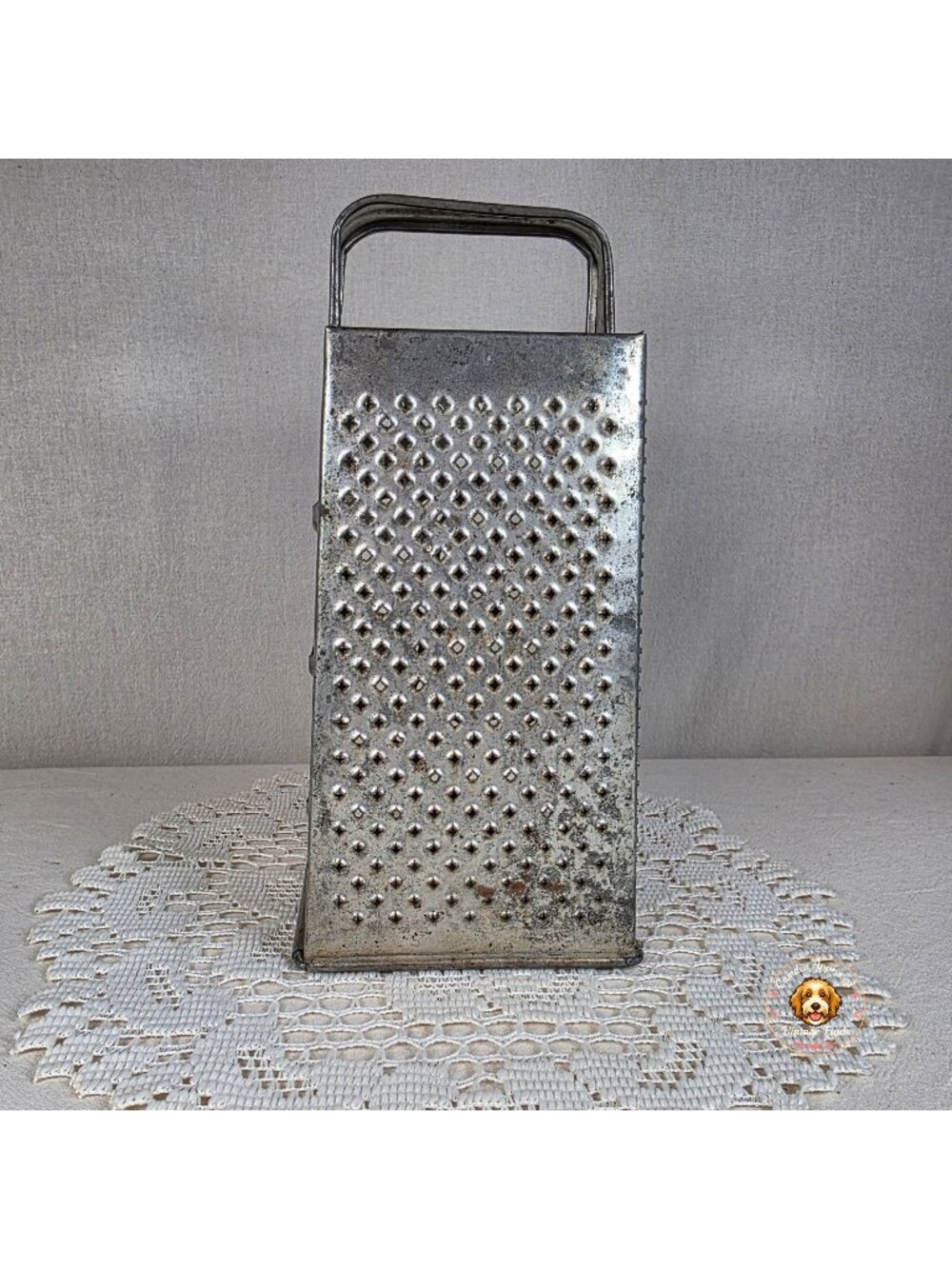 Vintage Tin Box Cheese Grater Primitive Farmhouse Kitchen Tool